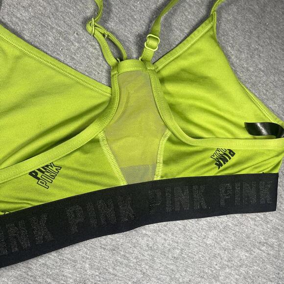 Victoria's Secret PINK Lime Green Sports Bra size XS - Picture 5 of 6